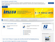 Tablet Screenshot of messe-intec.de